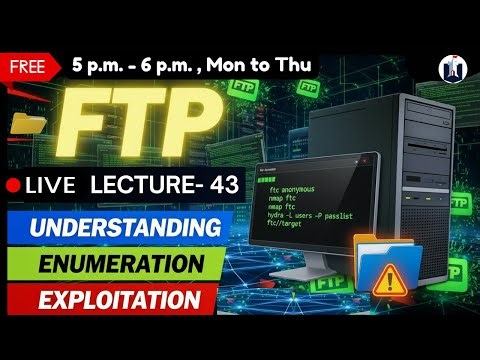 🔴 Live Ethical Hacking for Beginners | Lecture - 43 |FTP Pentesting | White Fortress Security