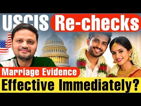 🚨 USCIS Marriage Evidence Check - Impact on Visa Holders in USA | VAWA Applicants Update