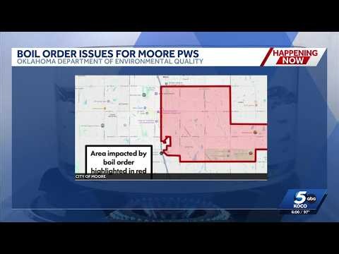 Businesses, residents in parts of Moore under mandatory boil order after E. coli found