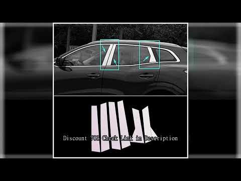 For Renault Kadjar 2015-2019 Chrome Window B C Pillar Strip Cover Trim Stainless Steel Car Exterior