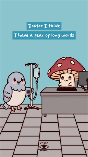 Fear Of Long Words 🙀 Mushie & Birdie | Comedy Animation Meme | Original Audio: @danielthrasher
