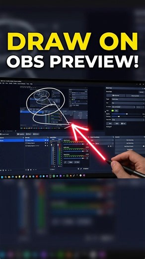 Finally, draw on your OBS screen #obsstudio #streamer #tech