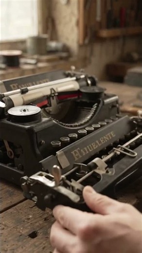 I Opened an Old Typewriter — WHAT’S REALLY Inside? 😳⌨️ #insidetech #experiment #teardown