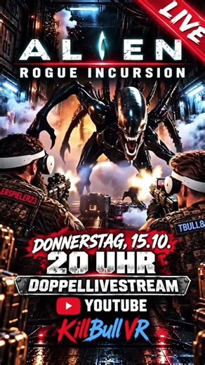 👽 ALIEN: ROGUE INCURSION VR – WIR SPIELEN WEITER!📅 parallel auf YouTube #Alien #PSVR2 #KillBullVR