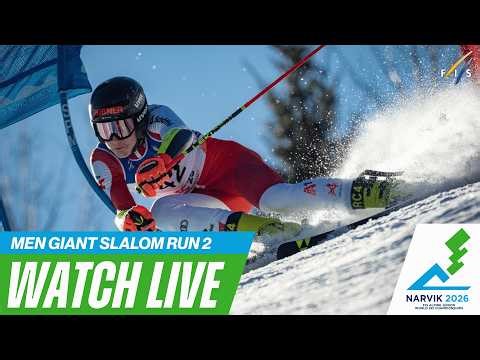 LIVE I Narvik (NOR) - M - Giant Slalom Run 2 - FIS Alpine Junior World Ski Championships