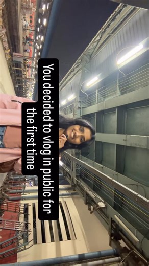 I s h a on Instagram: "I went out to shoot my first mini vlog in public… I had everything planned in my head — what I’ll say, how I’ll say it, how confident I’ll look. But the moment I stepped outside… my mind went blank. I felt awkward. I kept overthinking. I pretended to be on my phone. If you’re trying to create content and feeling shy in public — this is for you. You’re not alone. Everyone starts like this. This is my beginning. And I’m proud of it #firsttimevlog #railwaysration #publicplace