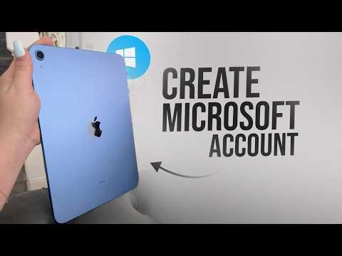 How to Create Microsoft Account in iPad (tutorial)
