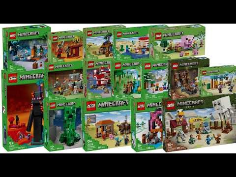 All LEGO Minecraft sets 2025 Compilation/Collection Speed Build