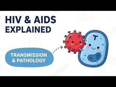 HIV & AIDS - signs, symptoms, transmission, causes & pathology