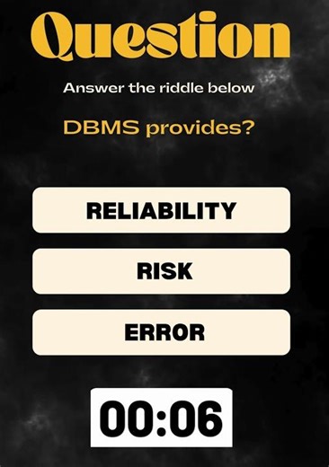 DBMS provides?