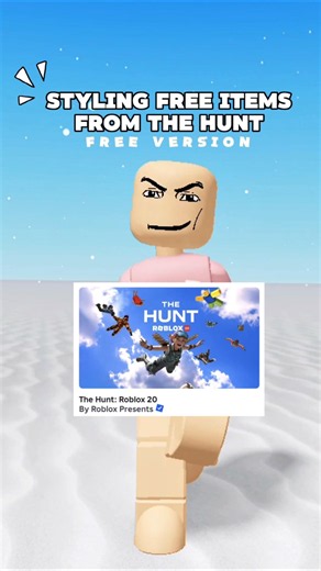 STYLING FREE ITEMS FROM THE HUNT ROBLOX 20 😊 FREE VERSION!