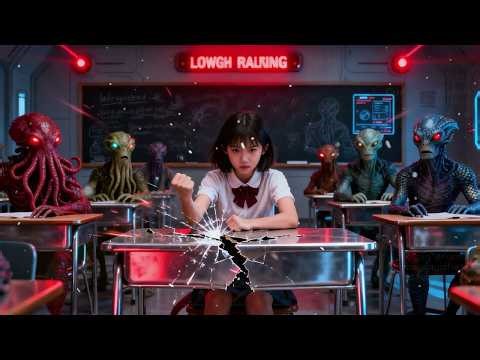 She Sat Quietly in Class—Then the Invasion Alarm Sounded and the Deathworlder Split Her Desk in H