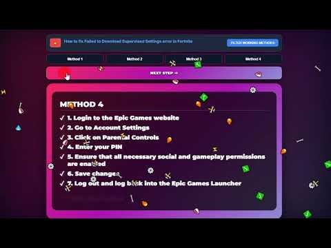 How to fix Failed to Download Supervised Settings error in Fortnite