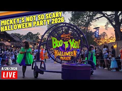 🔴Live 2026 Mickey's Not So Scary Halloween Party at the Magic Kingdom Walt Disney World 8/28/2026