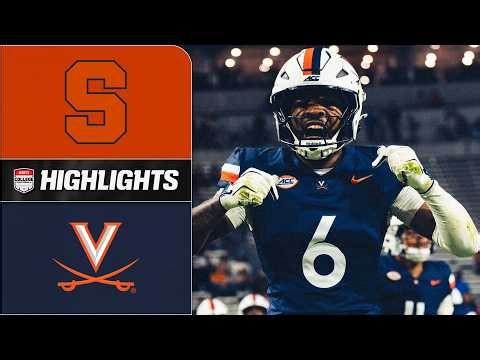Syracuse Orange vs. Virginia Cavaliers | Full Game Highlights | ESPN College Football