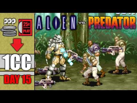Can I Beat ALIEN vs PREDATOR on 1 Quarter?! A 1CC Journey (Day 15)