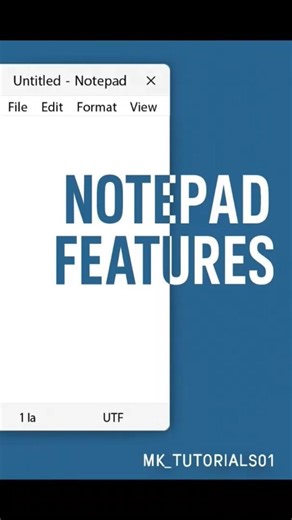 Notepad features #shorts #notepadtricks #notepad #features #ppt #computer #education #mktutorials01