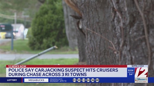 Carjacking suspect hits cruisers during chase across 3 RI towns