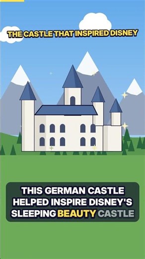 The German Castle Behind Disney’s Sleeping Beauty Castle 🏰 #shorts