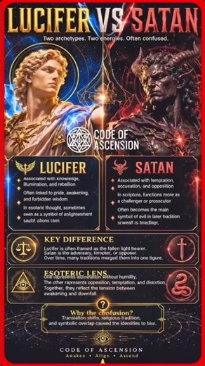 😈 Lucifer vs Satan Explained | Code Of Ascension