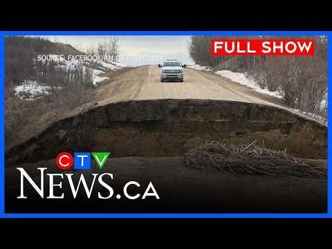 Spring weather fuels flooding, road damage across Sask. | CTV News Regina at Six April 23, 2026