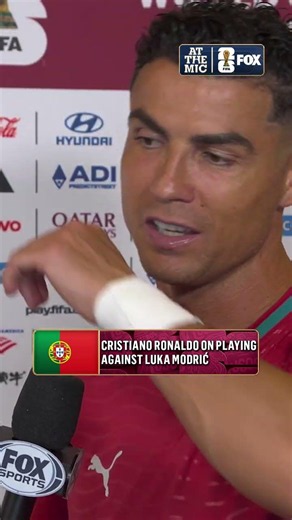Ronaldo on what he said to Luka Modrić in what may have been the last meeting between the two