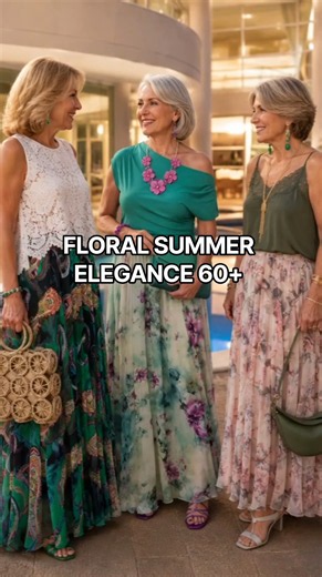 Elegant Floral Maxi Skirts Over 60 | Chic Summer Outfits