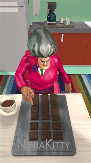 Abby’s Chocolate Trick! 🍫🤯 Scary Teacher Prank#roblox #animation #funny #sprunki #sonic