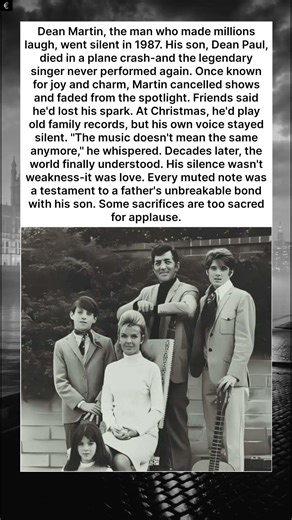 From Laughter to Silence: The Tragedy That Changed Dean Martin Forever.