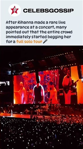 Rihanna returns to the stage and fans instantly demand a world tour #rihanna