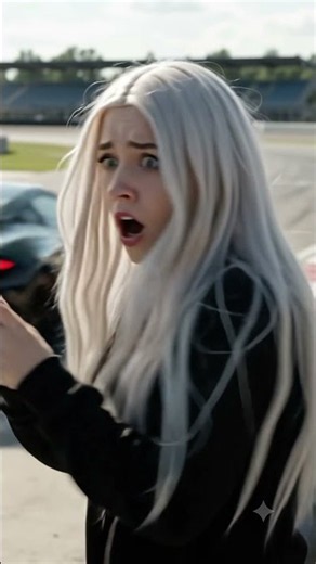 The speed took the girl by surprise. #drift