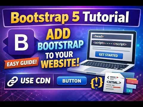 Bootstrap CDN Explained | How to Add Bootstrap 5 to HTML |