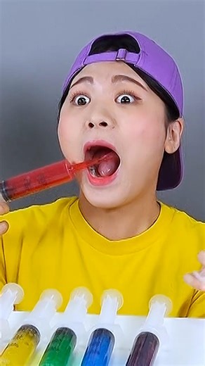 Jelly Shooter Challenge 주사기 젤리 먹방