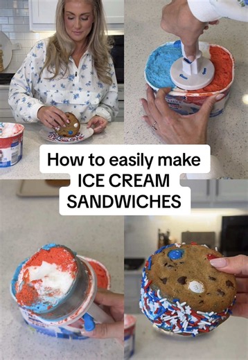 Easy Ice Cream Sandwiches Recipe for 4th of July