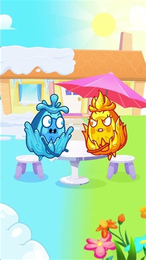 Fire and Ice Song – Hot vs Cold Heroes! 🎵🔥❄️😊Fluffy Friends: Kids Song