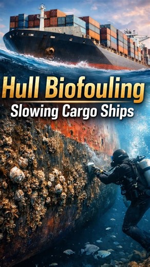 The Secret Slowing Giant Ships #cargoship #maritimefacts