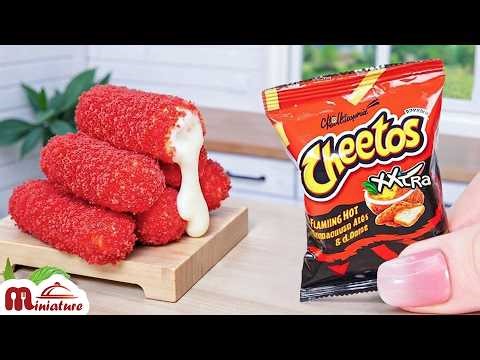 😋 So Yummy Cheetos Chicken Cheese Sticks Recipe | ASMR Cooking Mini Food