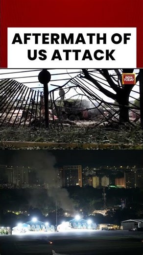 Aftermath Of Deadly US Attack On Venezuelan Airbase In Caracas | US-Venezuela Crisis