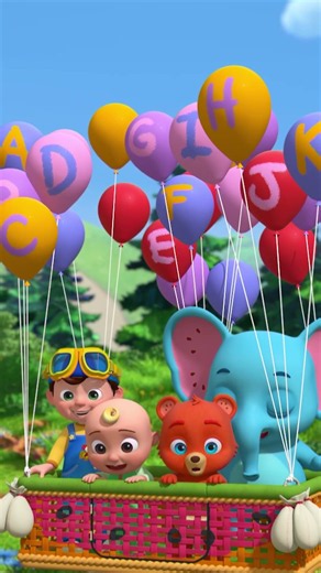 Flying Air Balloon ABCs! 🎈 Alphabet Song for Kids #nurseryrhymes #kidscartoons