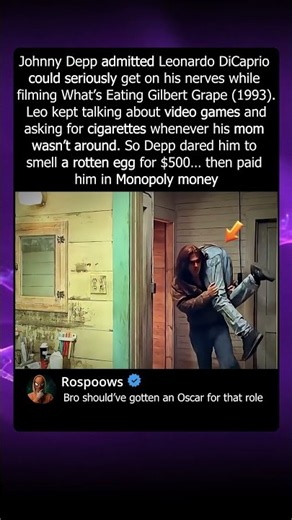 Johnny Depp Pranked Leo Out of $500 😂 #JohnnyDepp #LeonardoDiCaprio #MovieTrivia
