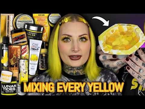 I Mixed Every Yellow Hair Dye Together 💛