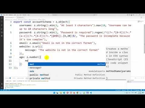 Form Validation with Schema in React TypeScript with Zod
