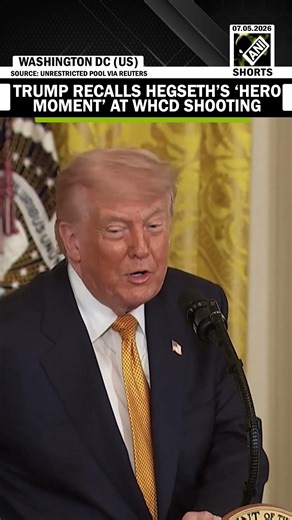 ‘He was standing on top of table’ Trump praises Hegseth’s heroic valour during WHCD shooting