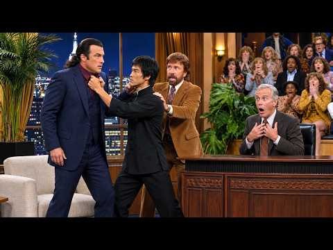 Steven Seagal Challenged Bruce Lee Live on Johnny Carson’s Show — Chuck Norris Watched in Silence