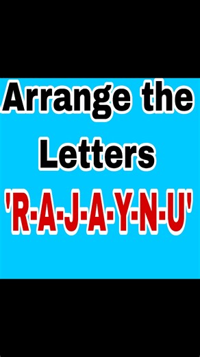Arrange the Letters 'R-A-J-A-Y-N-U' #Arrangetheletters #DepedUpdatesPhilippines | DepEd Updates Philippines