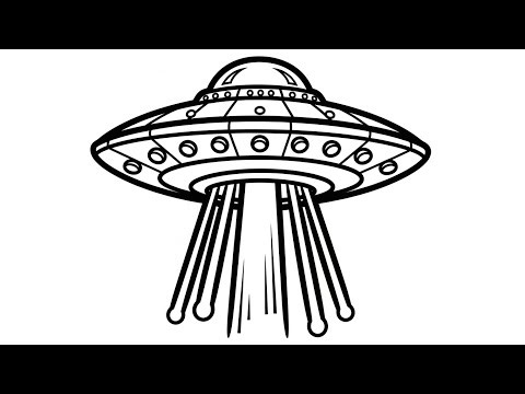 UFO Coloring 🛸✨ | Satisfying Alien Festival Art for Relaxation (ASMR No Talking)
