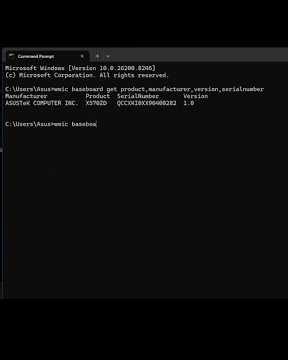 CMD Hacks | Get Full Motherboard Info Without Opening PC 🚀 | Manufacturer & Serial Number in Seconds