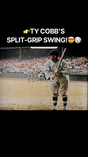 👉TY COBB’S SPLIT-GRIP SWING?! 🤯⚾️
