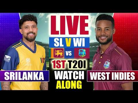 🔴LIVE: WI vs SL, 1st T20I Match | Sri Lanka vs West Indies Live | Live Cricket Match Today