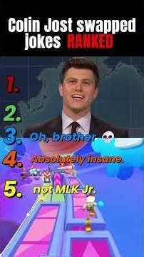 Ranking the funniest Colin Jost joke swaps